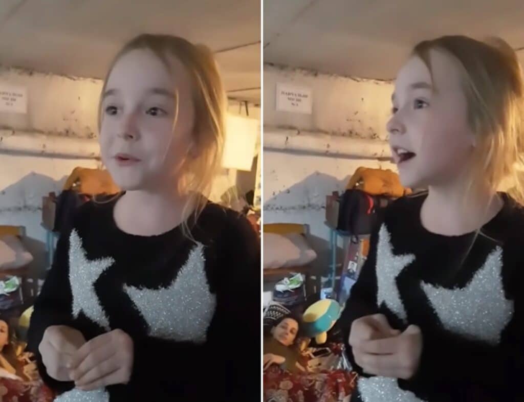 Ukrainsk pige synger ‘Let It Go’ i Bomb Shelter