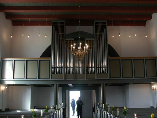 Vojens kirke orgel. foto Anders Sjøgaard