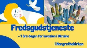 Fredsgudstjenester for Ukraine
